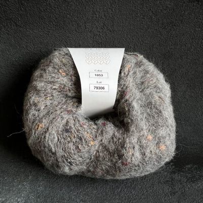Infinity Design Tweed (1053 темно-серый) 40% бэби альпака, 8% мериносовая шерсть, 32% вискоза, 20% полиамид 50 гр/150 м