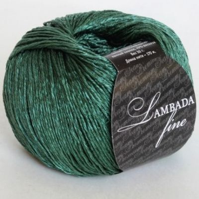 SEAM LAMBADA FINE  08  зеленый 55% мерсеризованный хлопок 45% вискоза; 170м/50г